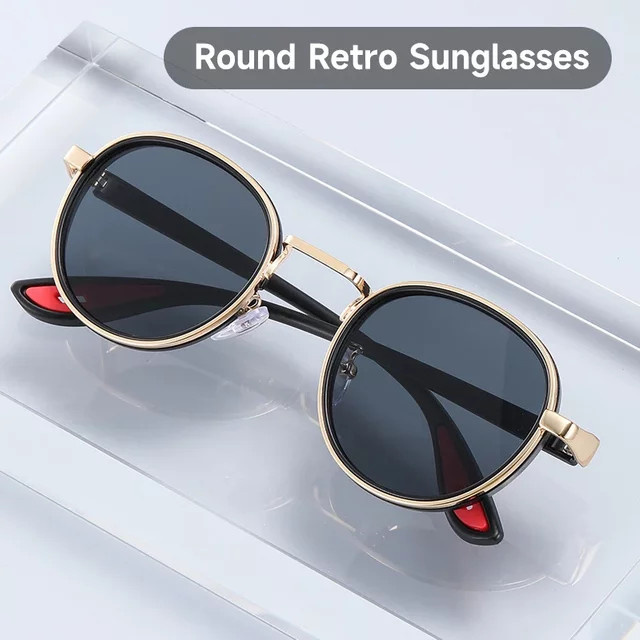 Blanche Michelle Sonnenbrille, rund, Vollrand, Metall, Unisex - Bild 1