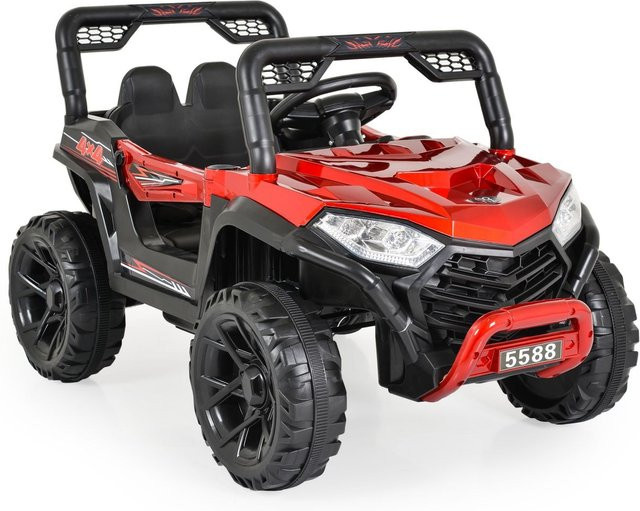 Moni Elektroauto Buggy Fast UTV 5588, Spielzeugfahrzeug, rot, mit Fernbedienung, MP3, USB - Bild 1