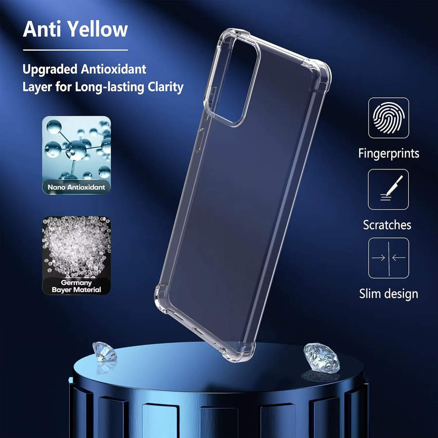 Stoßfeste Airbag TPU Schutzhülle für Motorola Moto Edge 70 Ultra, 70 Fusion+, X70 Air Pro, G77, G67, G57, Power in Transparent - Bild 4