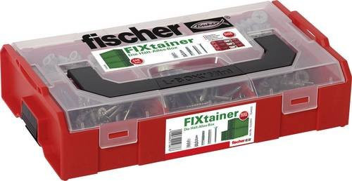 Fischer FixTainer Dübel- und Schraubensortiment in Rot und Transparent, B/H/T: 15,6 x 6,1 x 26 cm - Bild 3