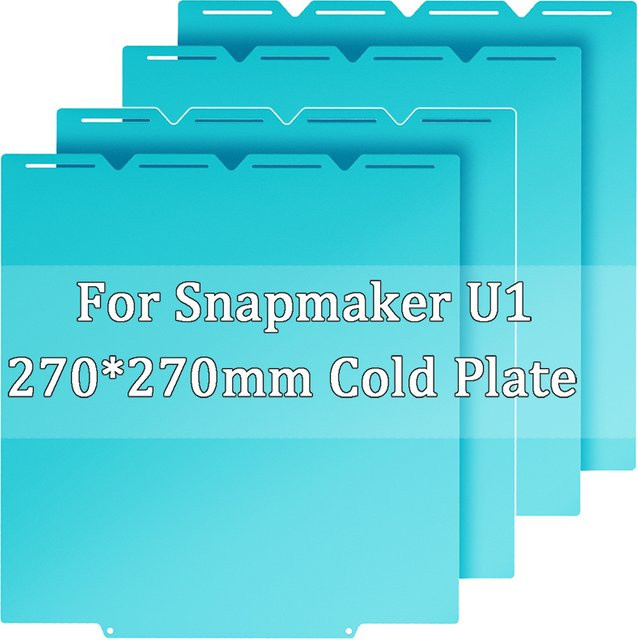 Snapmaker U1 Glacier Cold Plate Bauplatte für PLA und PETG, B/B: 270 x 270 mm, 3D-Drucker-Zubehör - Bild 1