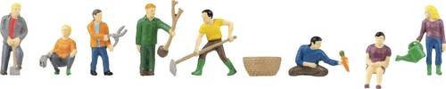 Faller Modellfiguren Im Garten, stehend und sitzend, mehrfarbig, H0 - Bild 1
