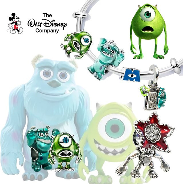 Potdemiel Charm-Perlen, Pixar Monsters, Inc., Mike Wazowski, Damen, Bunt - Bild 1