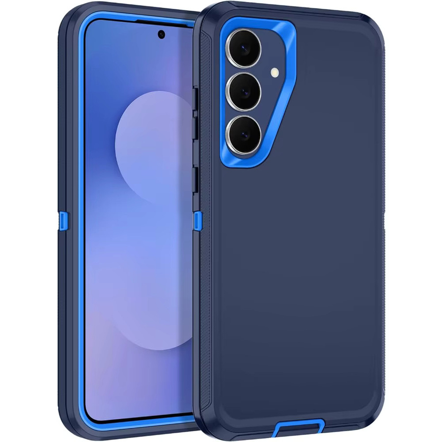 Robuste 3-Schicht-Schutzhülle für Samsung Galaxy S26 S25 S24 S23 S22 Ultra Plus in Schwarz, Rot oder Blau mit matter stoßfester Abdeckung - Bild 6