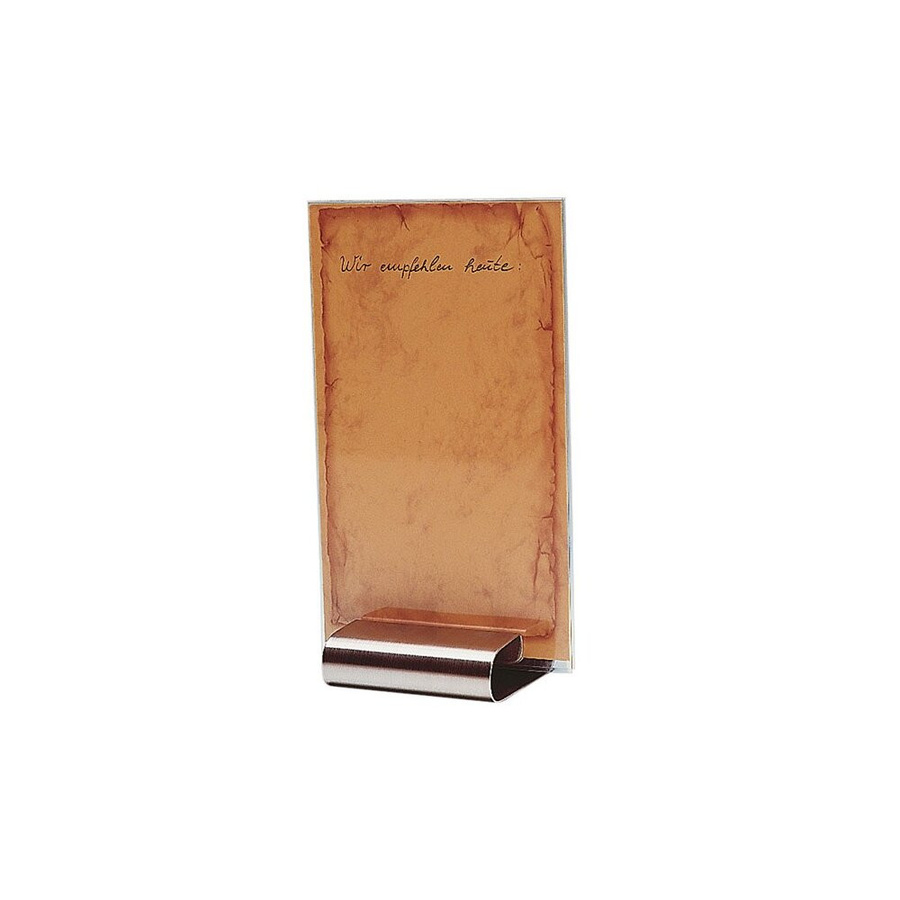 APS Tischkartenhalter aus Edelstahl, B/H/T: 8 x 7 x 2 cm - Bild 1