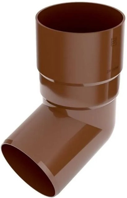Bryza Dachrinnenbogen 67,5° System 63 in Braun aus PVC - Bild 1