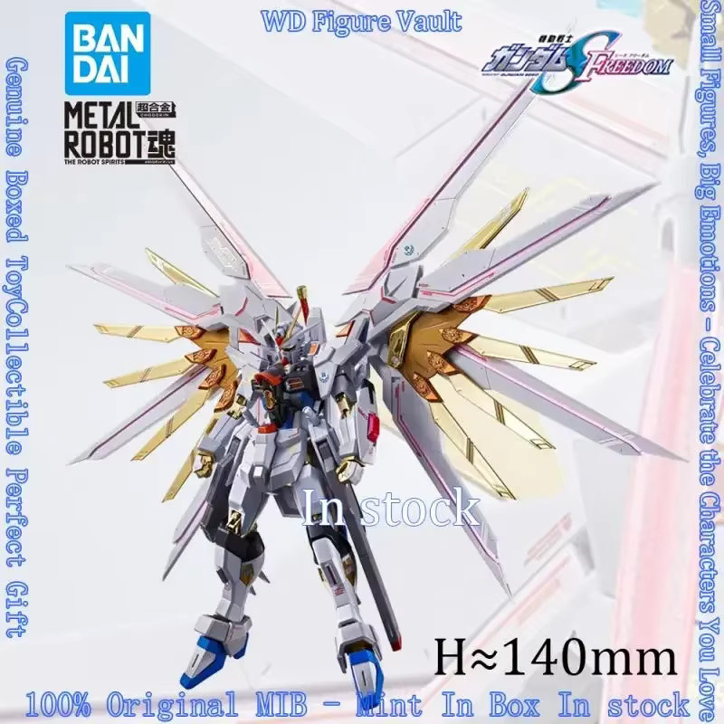 Bandai Metal Robot Spirits Side MS Mighty Strike Freedom Gundam Final Battle Ver. Figurenmodell, Metall - Bild 1