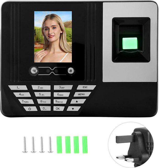 KONNWEI Anwesenheitsmaschine mit 2,8 Zoll Display und Gesicht- sowie Fingerabdruckerkennung in Grau - Bild 1