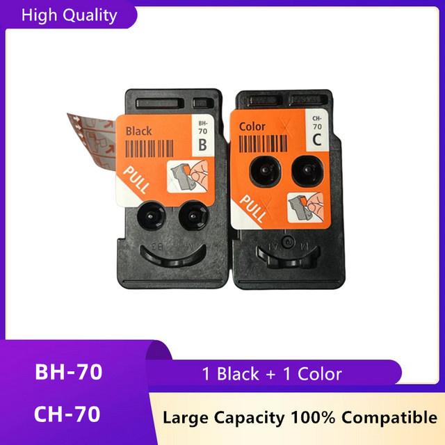 Kompatibler Druckkopf BH-70 und CH-70 in Schwarz für Canon PIXMA G-Serie und G1020 G2020 G3020 G2060 G3060 G1020 G2020 G3020 G2060 G3060 G2070 G4070 G5070 G6070 G7070 Inkjet-Drucker - Bild 1