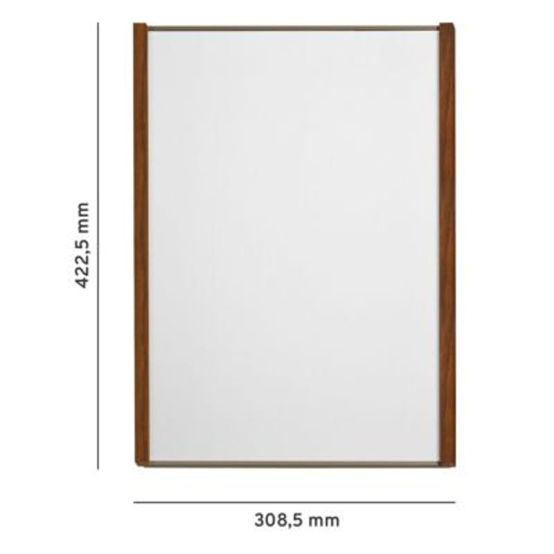 moedel Wandschild LMH DIN A4 aus Holz und Aluminium in Bronze und Nussbaum, B: 22,15 cm, H: 29,95 cm - Bild 1