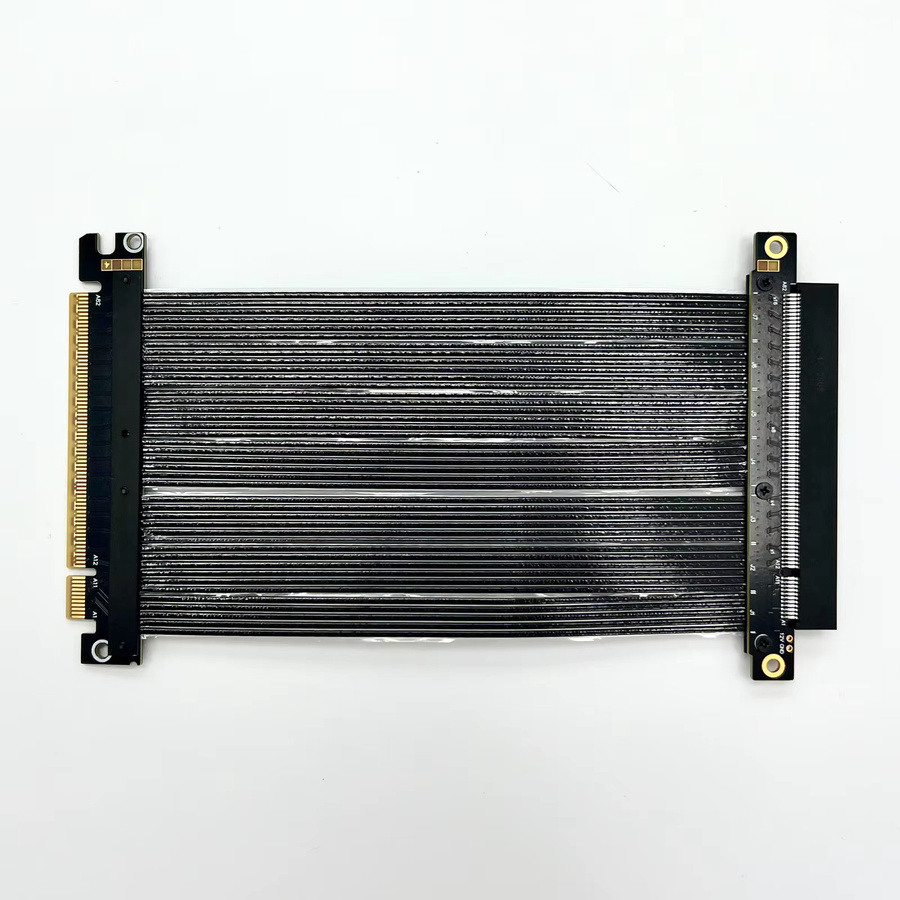 SPEEDIER PCI Express 5.0 x16 GPU Riser-Kabel 90 Grad Winkel für Nvidia und AMD Grafikkarten in Schwarz - Bild 4