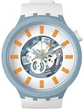 Swatch Armbanduhr, Quarz, Biokeramikgehäuse, Weiß, Herren - Bild 1
