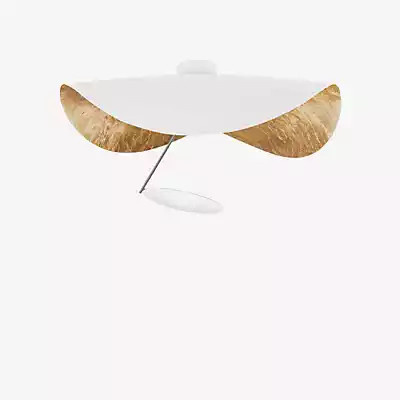Catellani & Smith Lederam Manta CWS1 LED Wand- und Deckenleuchte in Gold/Messing und Weiß - Bild 1