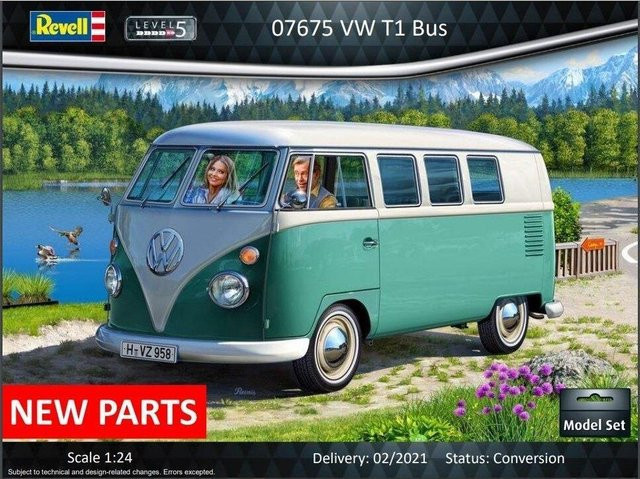 Revell VW T1 Bus Modellbausatz 1:24 Grau ab 13 Jahren - Bild 6