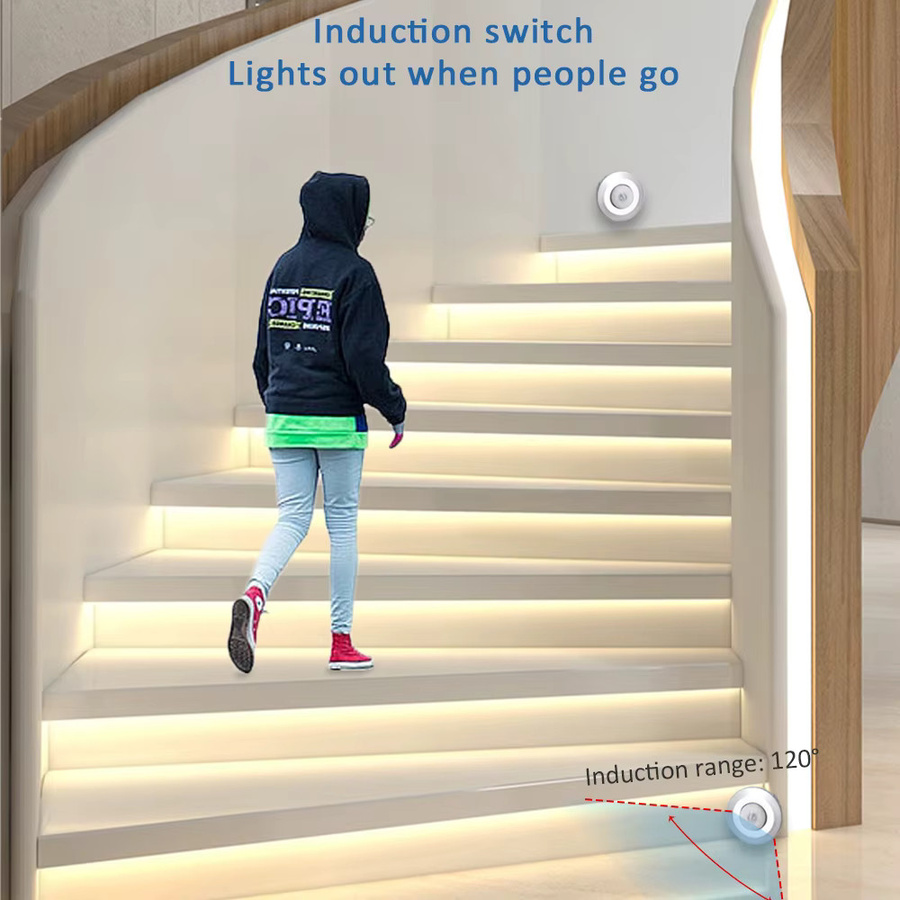 MJJC Treppenlicht-Controller mit PIR-Bewegungsmelder für 12 V LED-Streifen, warmweiß, 32 Stufen - Bild 3