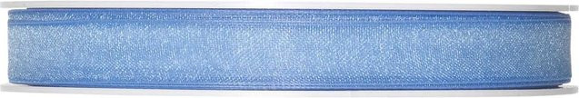Halbach Organzaband Rolle Hellblau 10mm x 10m aus Polyester und Polyamid - Bild 1