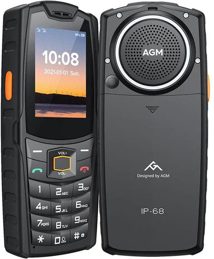 AGM Mobile M6 Outdoor-Handy Schwarz mit 4G LTE und 2,4 Zoll Display - Bild 1