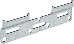 Hettich Schrankaufhängung Typ L 9208678 aus verzinktem Stahl in Silber, Länge: 130 mm - Bild 1