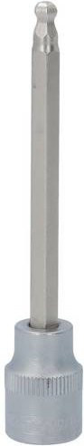 KS Tools 3/8 Zoll Bit-Stecknuss Innensechskant mit Kugelkopf lang 5 mm in Silber aus Edelstahl - Bild 1
