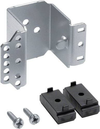 Hager UZ02Z3 Hutschienenträger universell niedrig in Silber - Bild 1