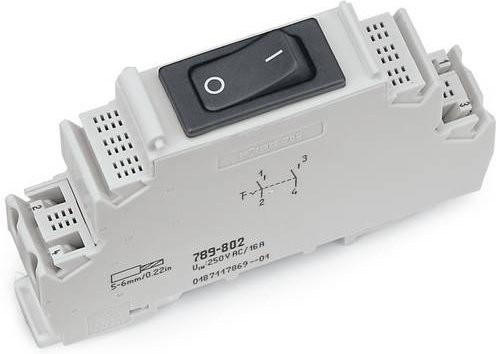 WAGO Schaltermodul 789-801 Grau 10 Stück - Bild 1