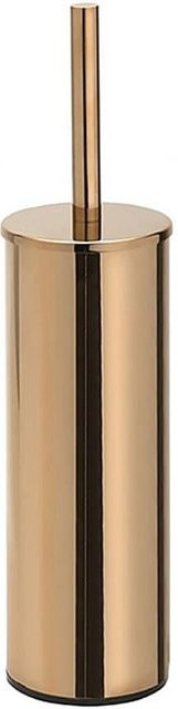 BORAL WC-Bürstengarnitur aus Messing in Gold Kupfer poliert zur Wandmontation, B/T/H: 9,5 x 34,2 x 10,5 cm - Bild 1