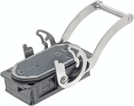 HARTING Anbaugehäuse 09 40 510 0381 09405100381 aus Aluminium in Grau - Bild 1