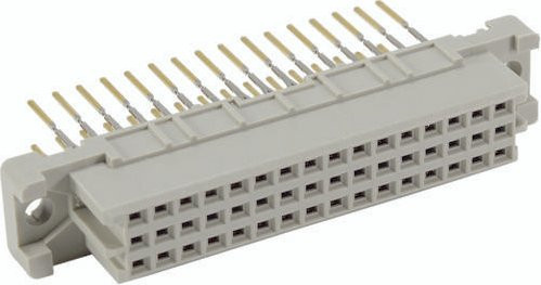 HARTING Federleiste 09232486861 aus Messing in Grau mit 3 Reihen - Bild 1