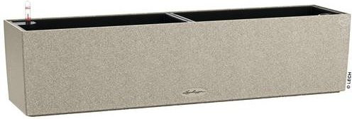 Lechuza Balconera Stone 80 Balkonkasten in Sandbeige mit Naturstein-Optik, Breite: 80 cm, Tiefe: 19 cm - Bild 1
