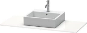 Duravit Konsole XSquare in Steingrau s-matt mit einem Ausschnitt B: 120 cm, T: 55 cm - Bild 1