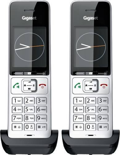 Gigaset COMFORT 500HX Duo DECT Schnurloses Mobilteil Set in Schwarz/Silber - Bild 1
