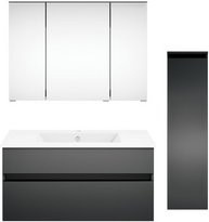 Get2You Badmöbel-Set twenty one, 4-teilig, grau und weiß, B/H/T: 92 x 119,5 x 51 cm - Bild 1
