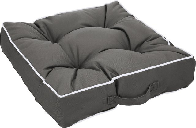 LIVARNO Outdoor-Sitzkissen aus Polyester, Grau, B/B: 39 x 39 cm - Bild 1