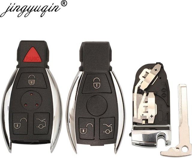 Jingyuqin Smart Remote Autoschlüssel Shell für Mercedes Benz NEC C E R S CL GL SLK Keyless Fob ohne Logo - Bild 1