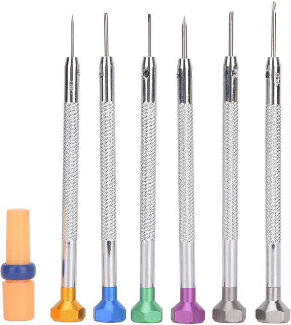 Neoglint Aluminium Schraubendreher-Set für Uhren-Reparatur in Weiß - Bild 1