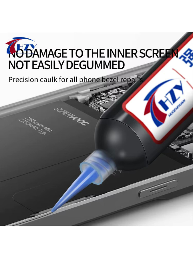 HZY Y130 Strukturklebstoff Hochleistungskleber für iPhone Glaslinse und LCD-Rahmen, transparent, 30 ml - Bild 7