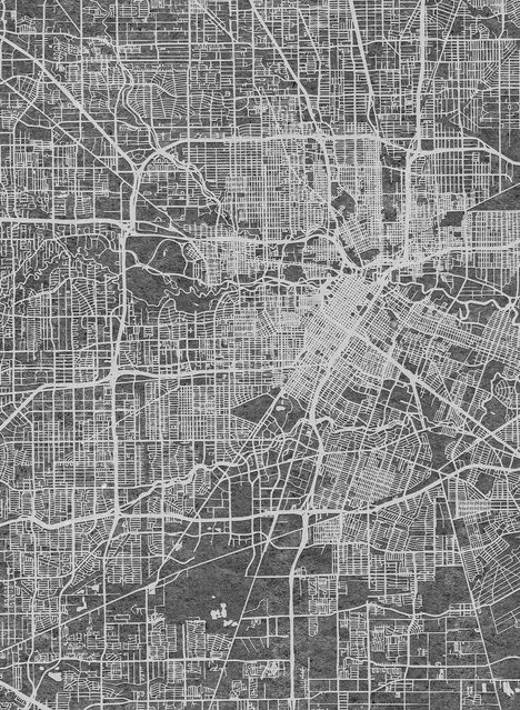 Coordonné Wandtattoo Urban Map Stadtplan in Schwarz - Bild 1