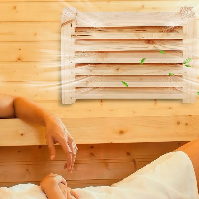 Sauna-Fensterläden aus Holz für dein Sauna-Zubehör, Farbe: Holz, H x B x T: 21,0 x 17,0 cm - Bild 1