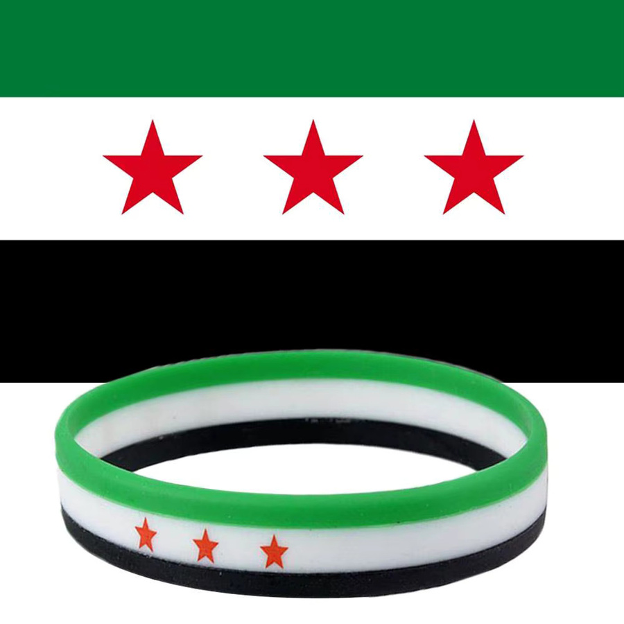 genenic Armband Silikon, Syrien Flagge, Bunt, Unisex - Bild 2