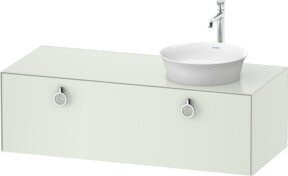 Duravit Waschtischunterschrank White Tulip in Weiß Matt, Wandmontage, B/T: 130 x 55 cm - Bild 1