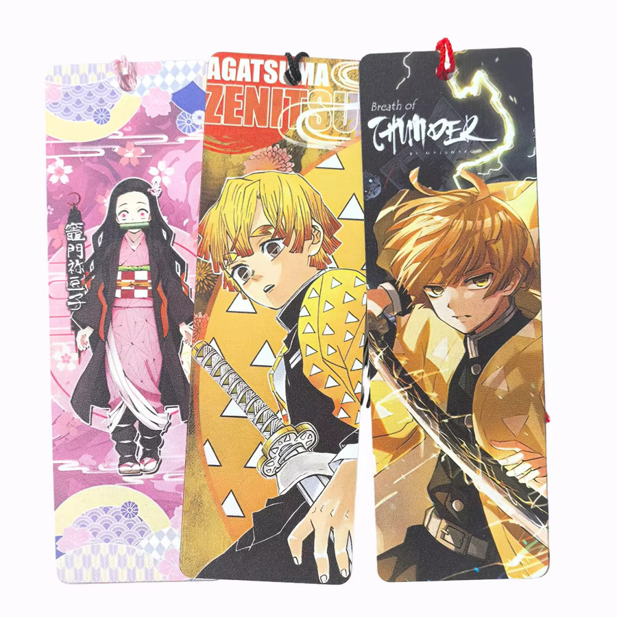 Bandai Demon Slayer Anime Lesezeichen mit Quaste in Multicolor aus Papier - Bild 4