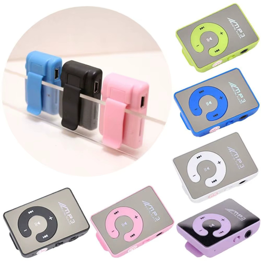 Ockkic Tragbarer HiFi-Mini-Clip-USB-MP3-Player Walkman in Schwarz mit USB-C Anschluss und Micro-TF-Kartenslot erweiterbar bis 16 GB - Bild 3
