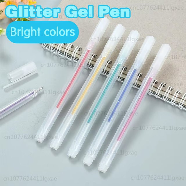 Buchdoo 48-teiliges Glitzer-Gelstift-Set in Multicolour für Kinder und Erwachsene zum Ausmalen und Journaling - Bild 1