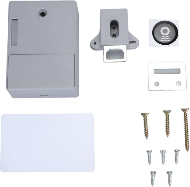 OutsideWorld NFC Verstecktes Schrankschloss in Weiß für Schränke und Schubladen mit einfachem Kartenzugang - Bild 1