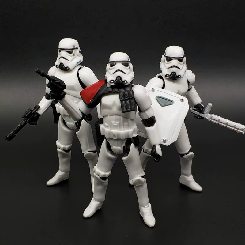 HEROCROSS Star Wars Weißer Soldat Schwarzer Soldat Kommandant, Spielzeugmodell, Sammlerspielzeug - Bild 1