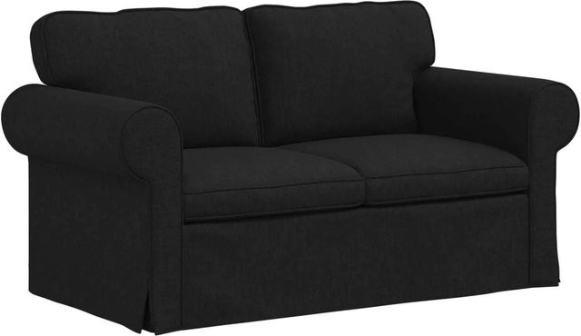 vidaXL Sofa in Schwarz mit modernem Design und Stoffbezug, B/T/H: 215 x 82 x 80 cm - Bild 1