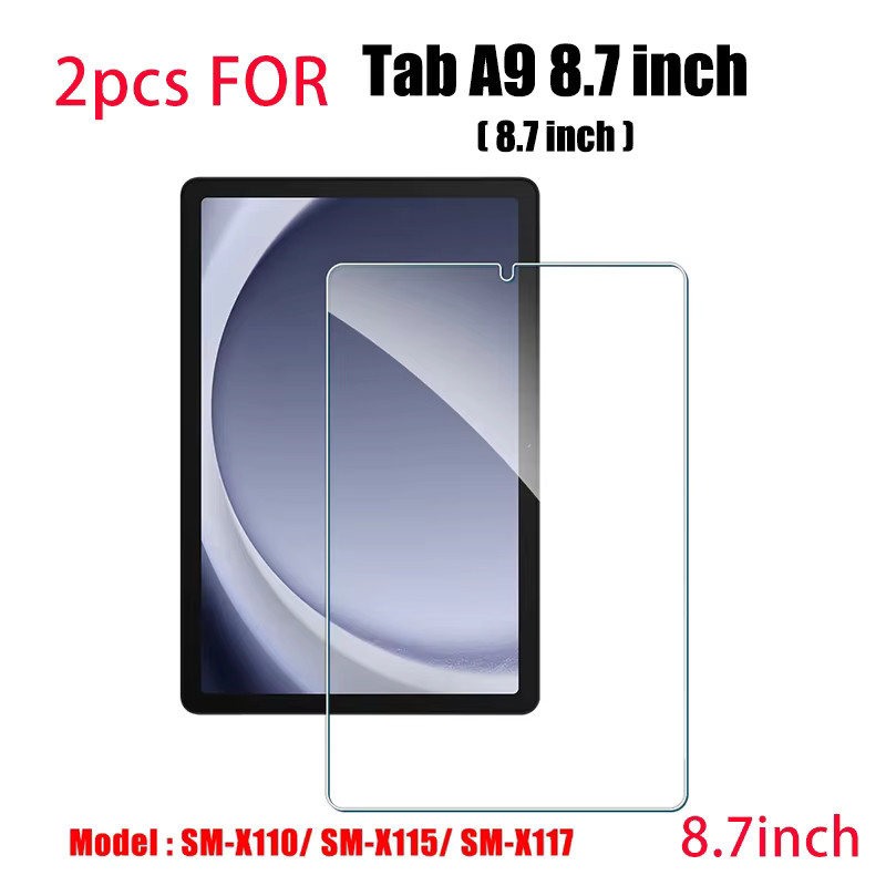 2er-Set gehärtetes Glas Display Schutzfolie für Samsung Galaxy Tab S9 FE, S10 FE, S9 FE Plus, S10 FE Plus und A9 Plus in Transparent - Bild 2