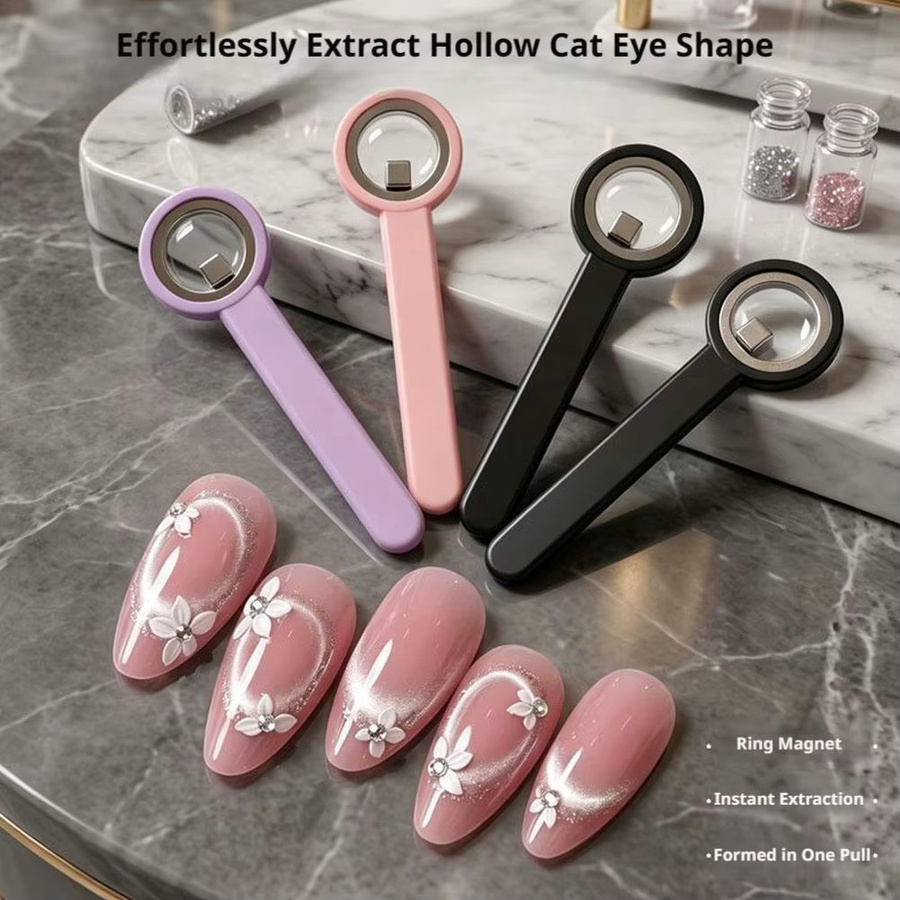 jaysuing Nagelmagnetring für Katzenaugen-Gel-Lack, pink - Bild 5