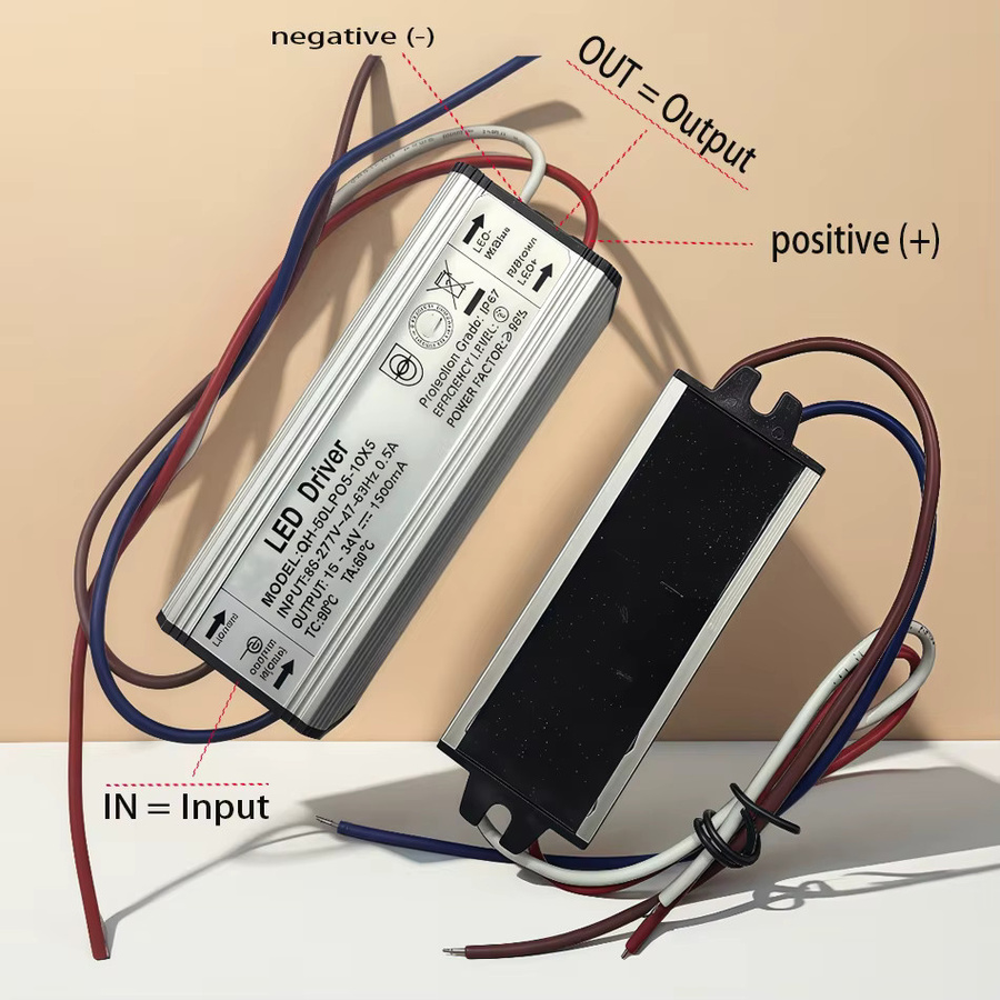 TiaoChongYi LED-Treiber IP65 Netzteil Transformator AC85V-265V zu DC 9V 12V 18V 24V 30V - Bild 2