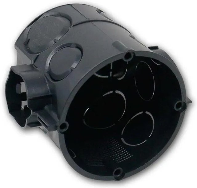 EGB UP Schalterdose 25er Netz in Schwarz aus Kunststoff, Durchmesser: 60 x 62 mm - Bild 1